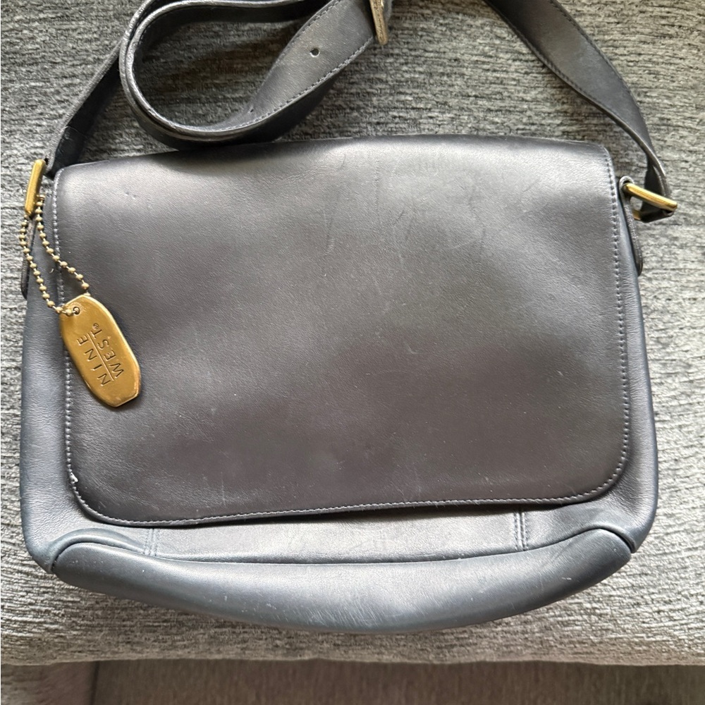 Nine West navy blue leather purse